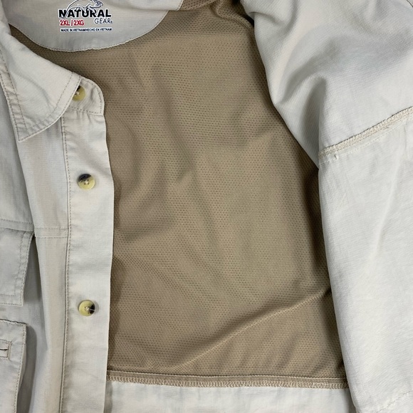 Fishing Jacket - Natural Gear Long Sleeve - 2XL - Picture 4 of 10